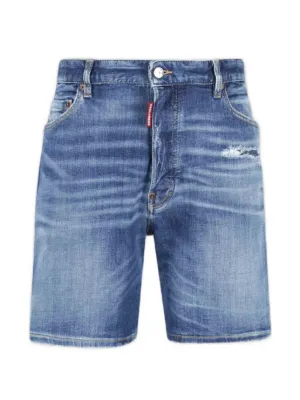 DSQUARED2 stretch-cotton Denim Shorts | Blue | FARFETCH