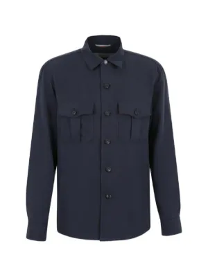 Giorgio Armani シアサッカー シャツ | ブルー | FARFETCH JP