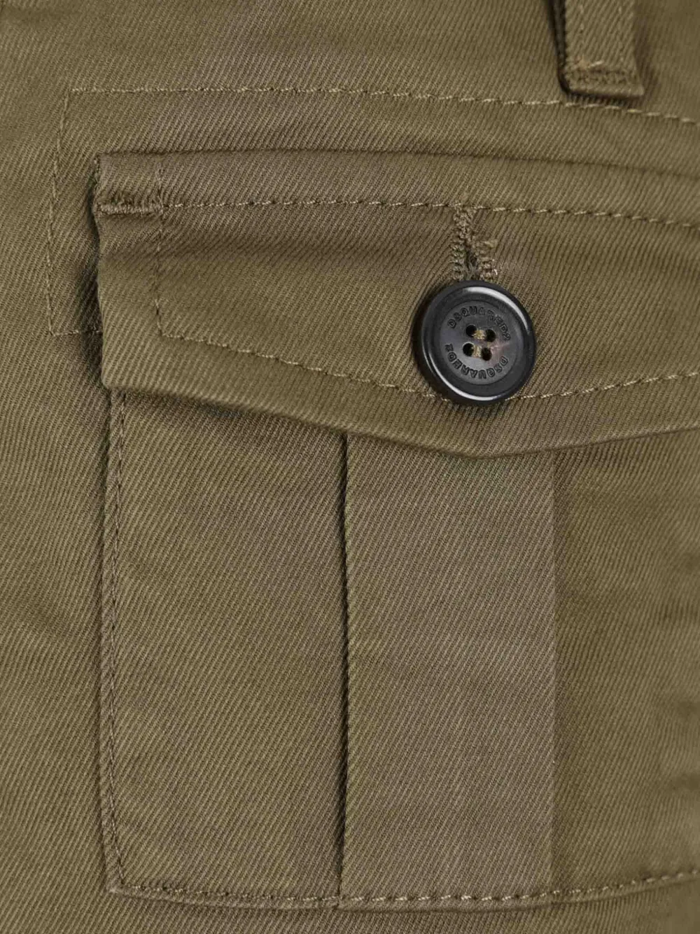 Buttoned Cargo Shorts