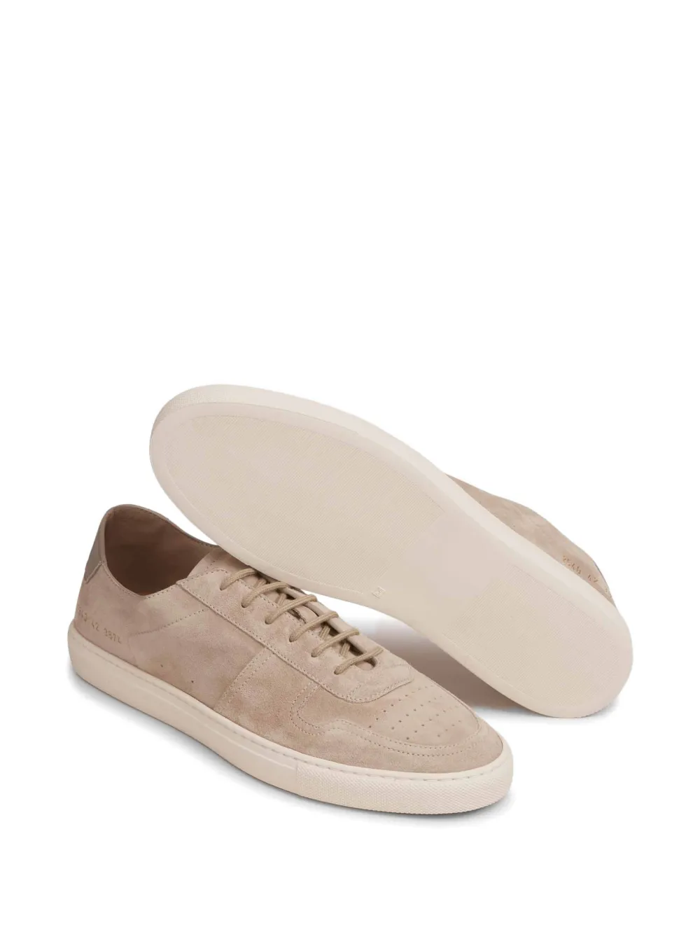 Common Projects suede heel tab sneakers Beige