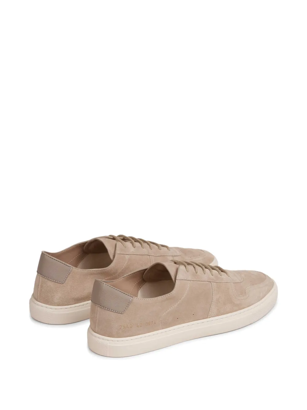 Common Projects suede heel tab sneakers Beige