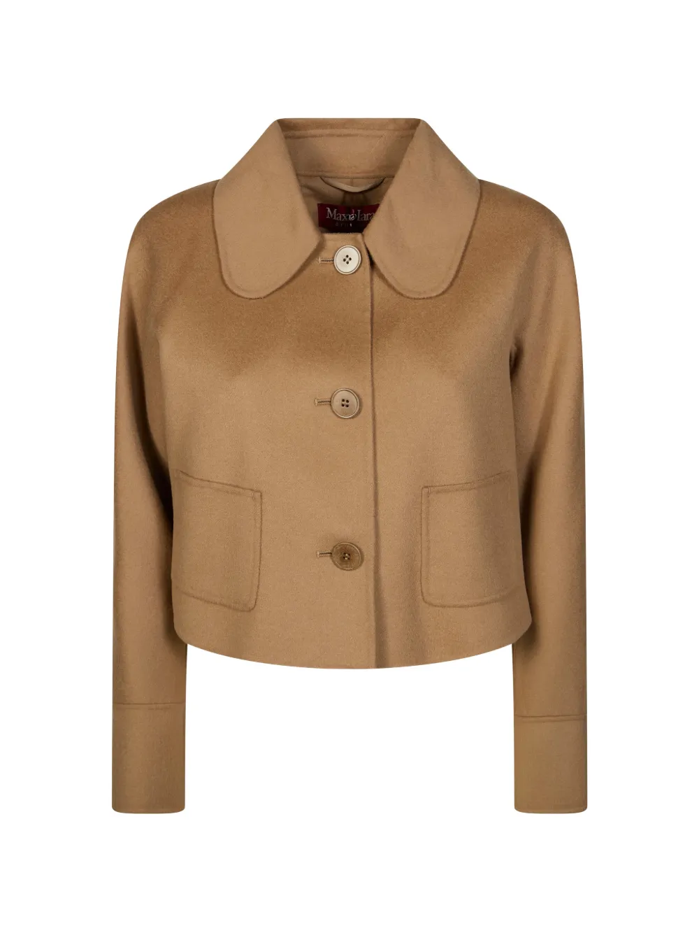 Max Mara Triumph button-up collared cropped jacket - Brown