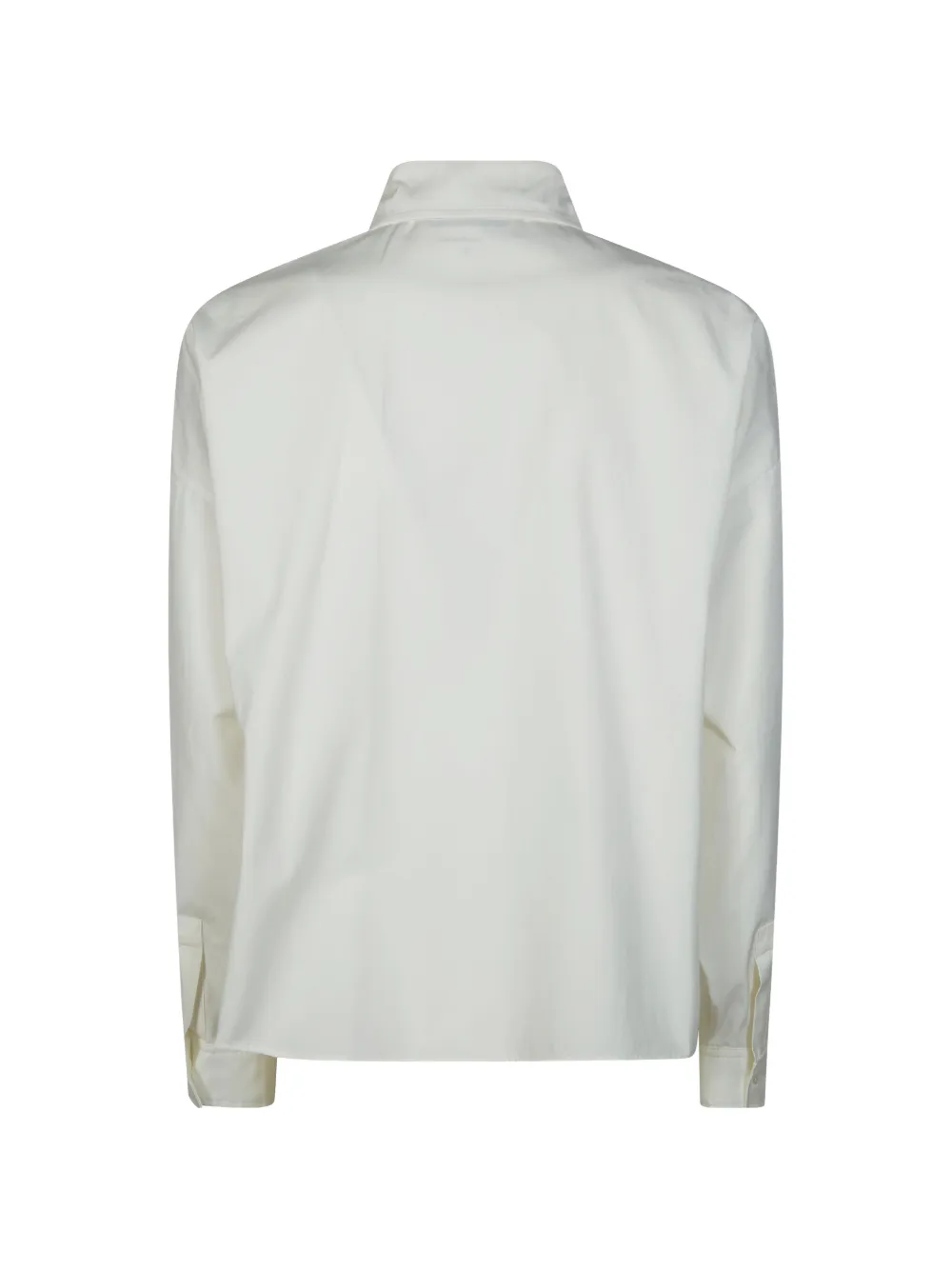  Weekend Max Mara Asymmetrical Cotton Shirt - Neutrals 