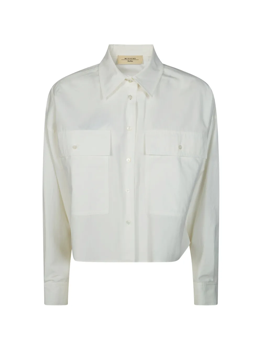 Weekend Max Mara asymmetrical cotton shirt - Toni neutri