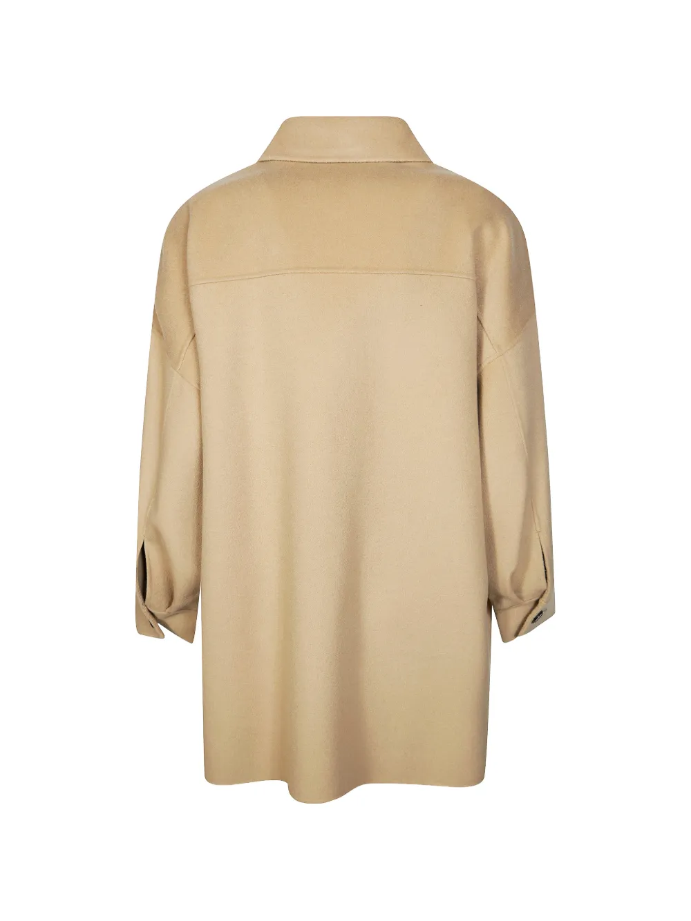  Weekend Max Mara Buttoned Flap-pocket Coat - Neutrals 
