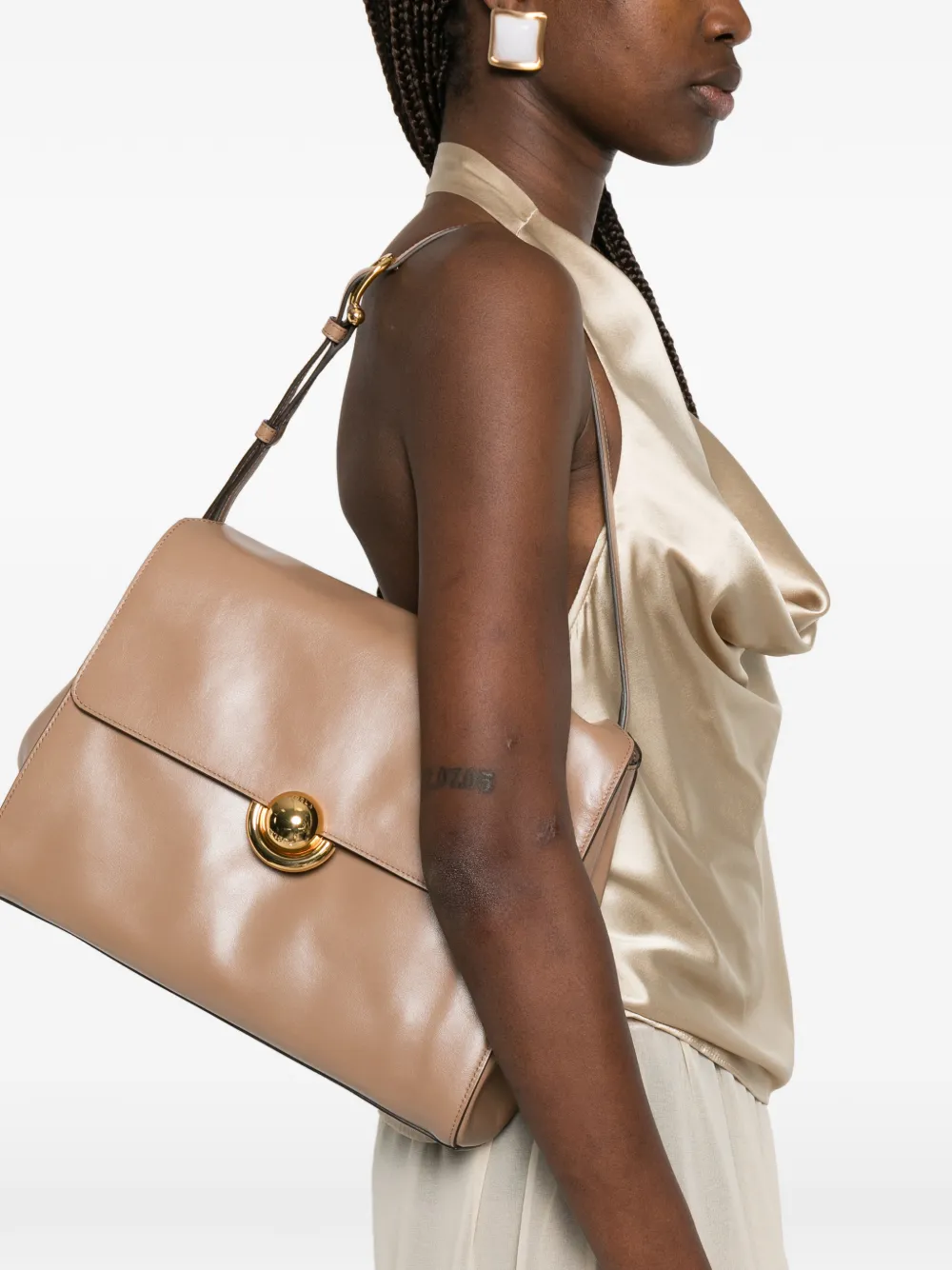 Furla Domus schoudertas Bruin