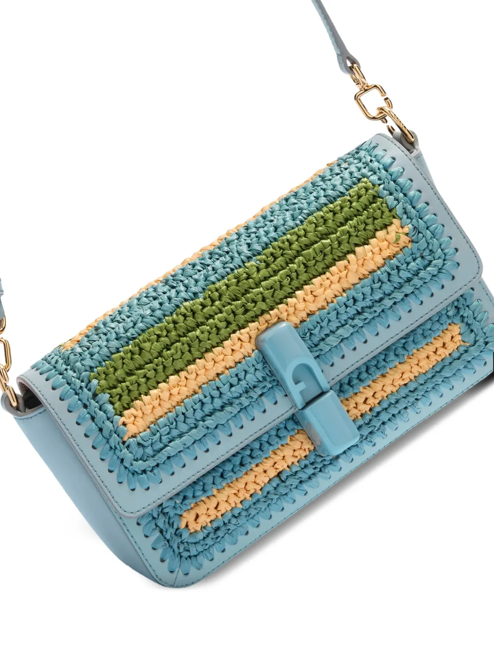 Furla Kleine Iride crossbodytas Blauw