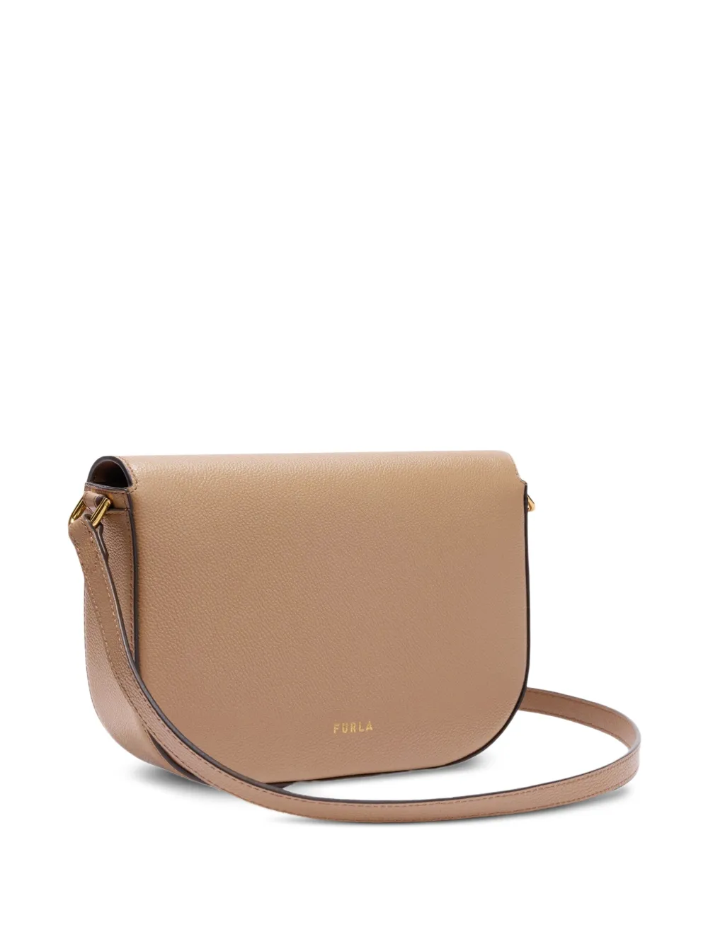Furla Moonlight S leren schoudertas Beige