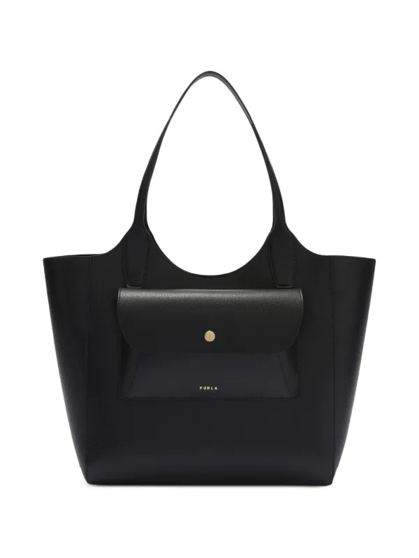 FURLA 黒 レザーハンドバッグ Furla Lea ハンドバッグ | ブラック | FARFETCH JP