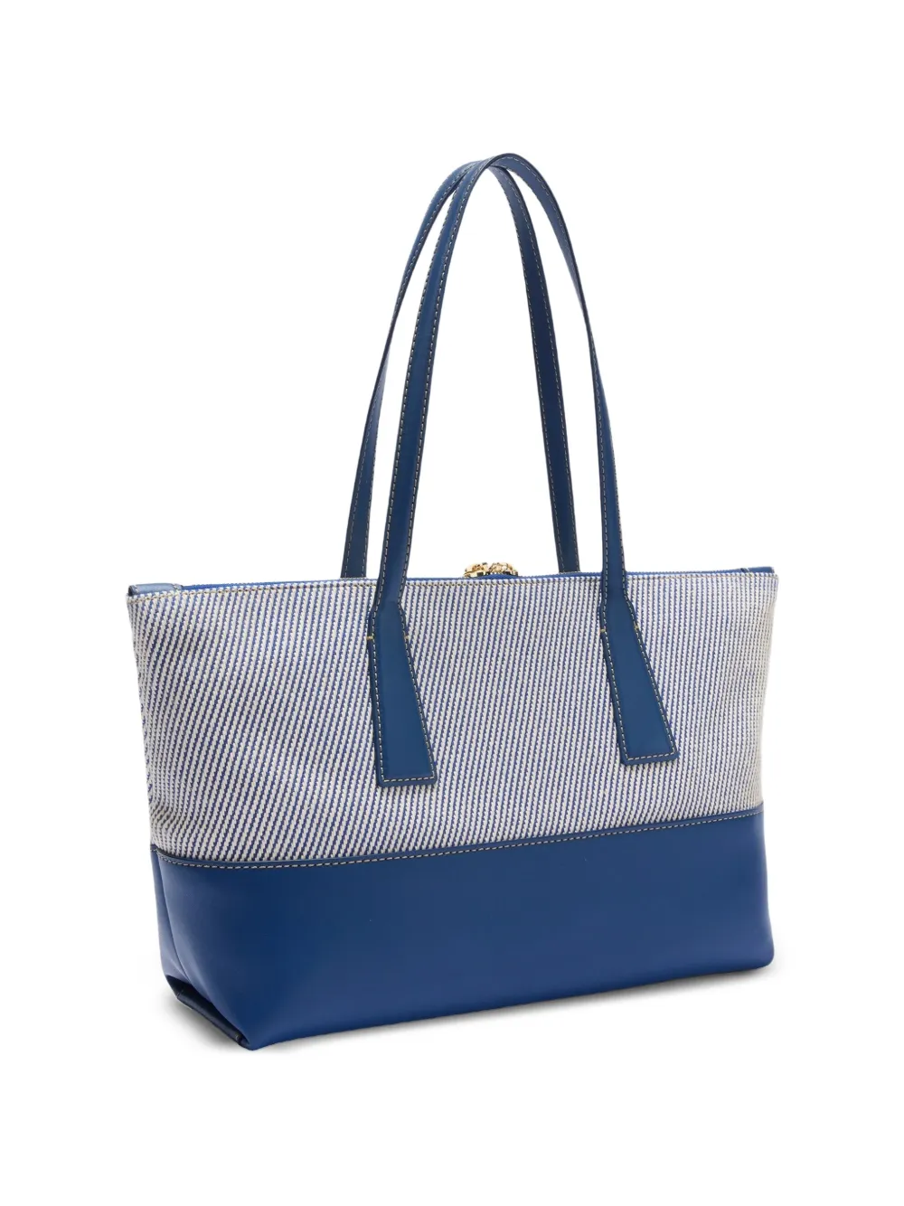 Furla Olivia M gestreepte shopper Blauw