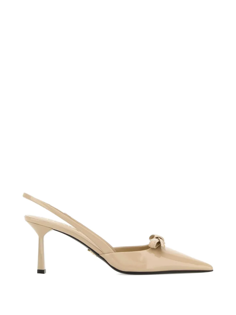 Prada bow-detail slingback pumps Beige