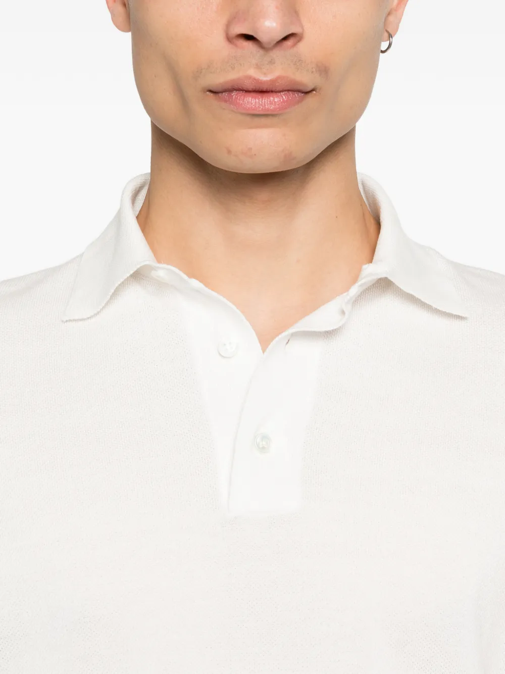 Lardini Poloshirt met korte mouwen Wit
