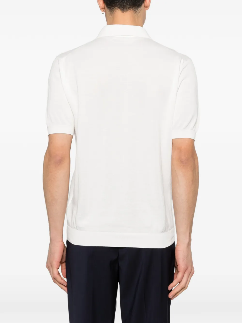 Lardini Poloshirt met korte mouwen Wit