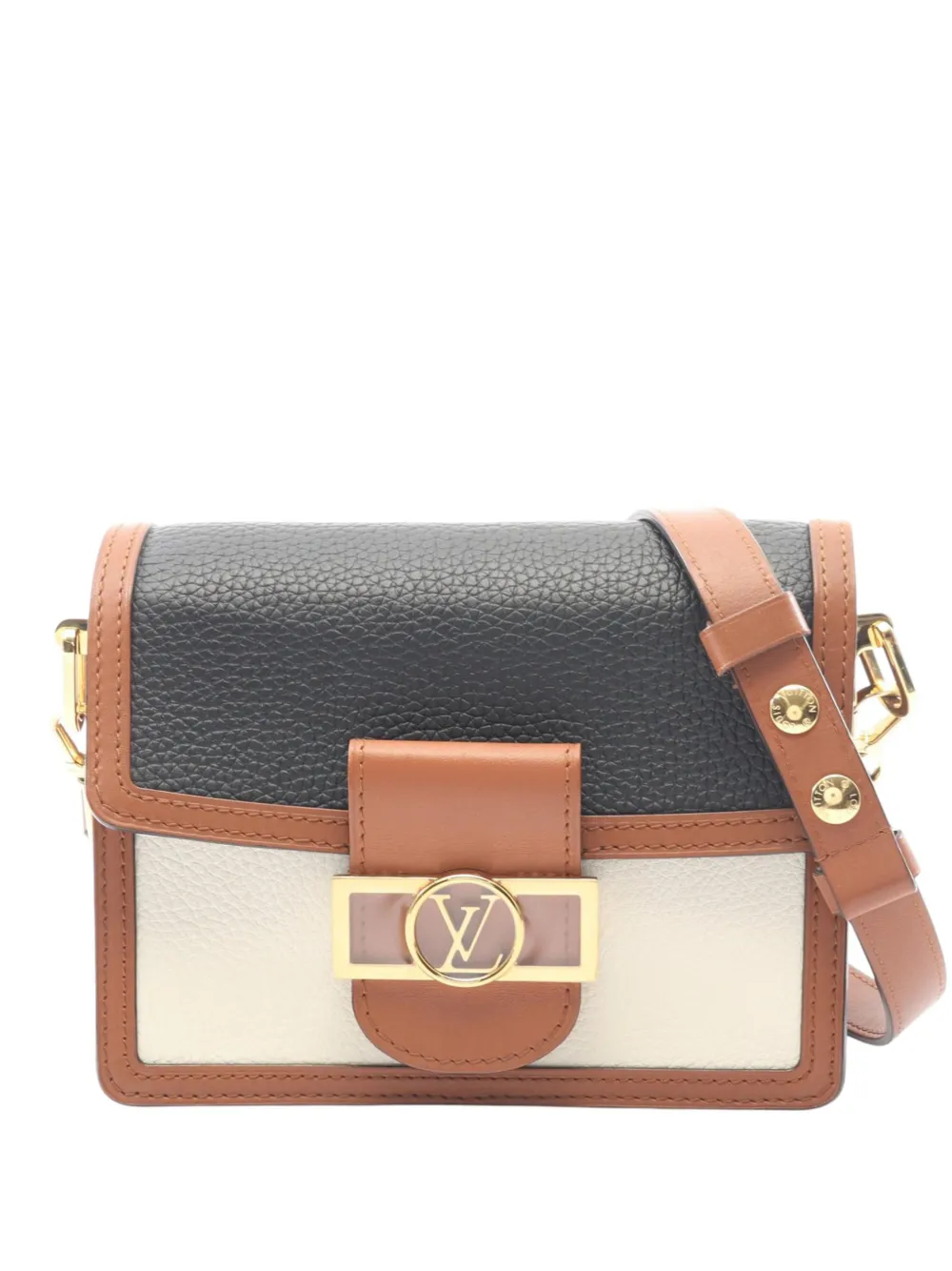 Louis Vuitton Pre-Owned 2019 Calfskin Mini Dauphine crossbody bag - Nero