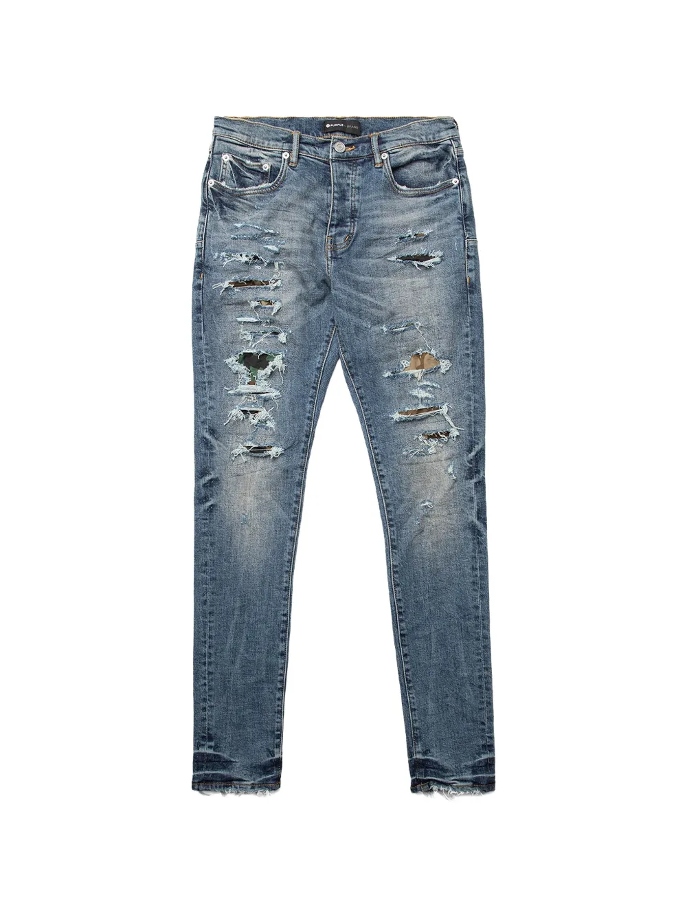 Purple Brand ripped slim-fit jeans - Blu