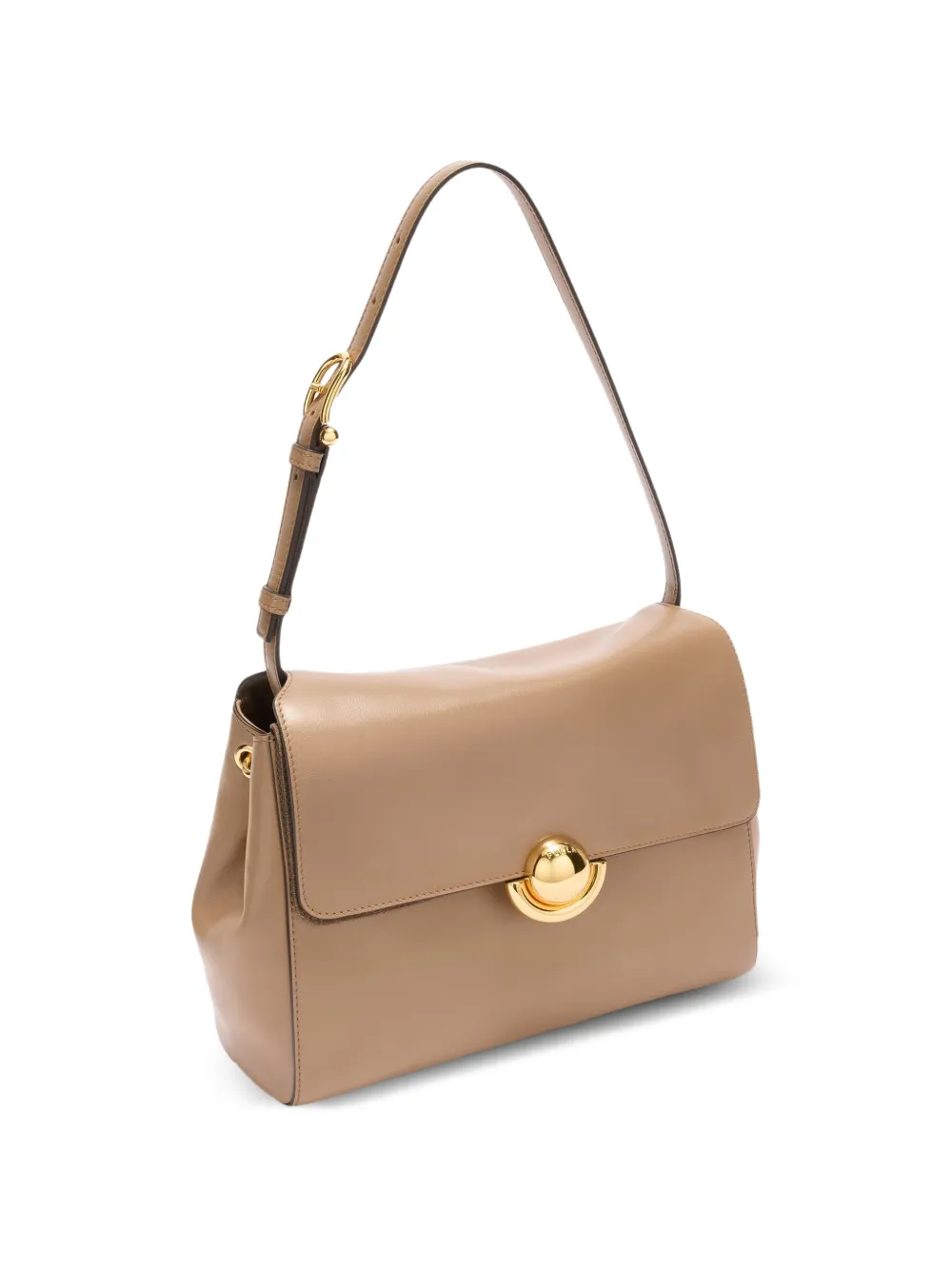 Furla Domus S leren schoudertas Beige