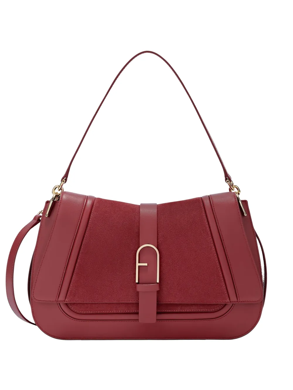 Furla top handle leather tote - Red