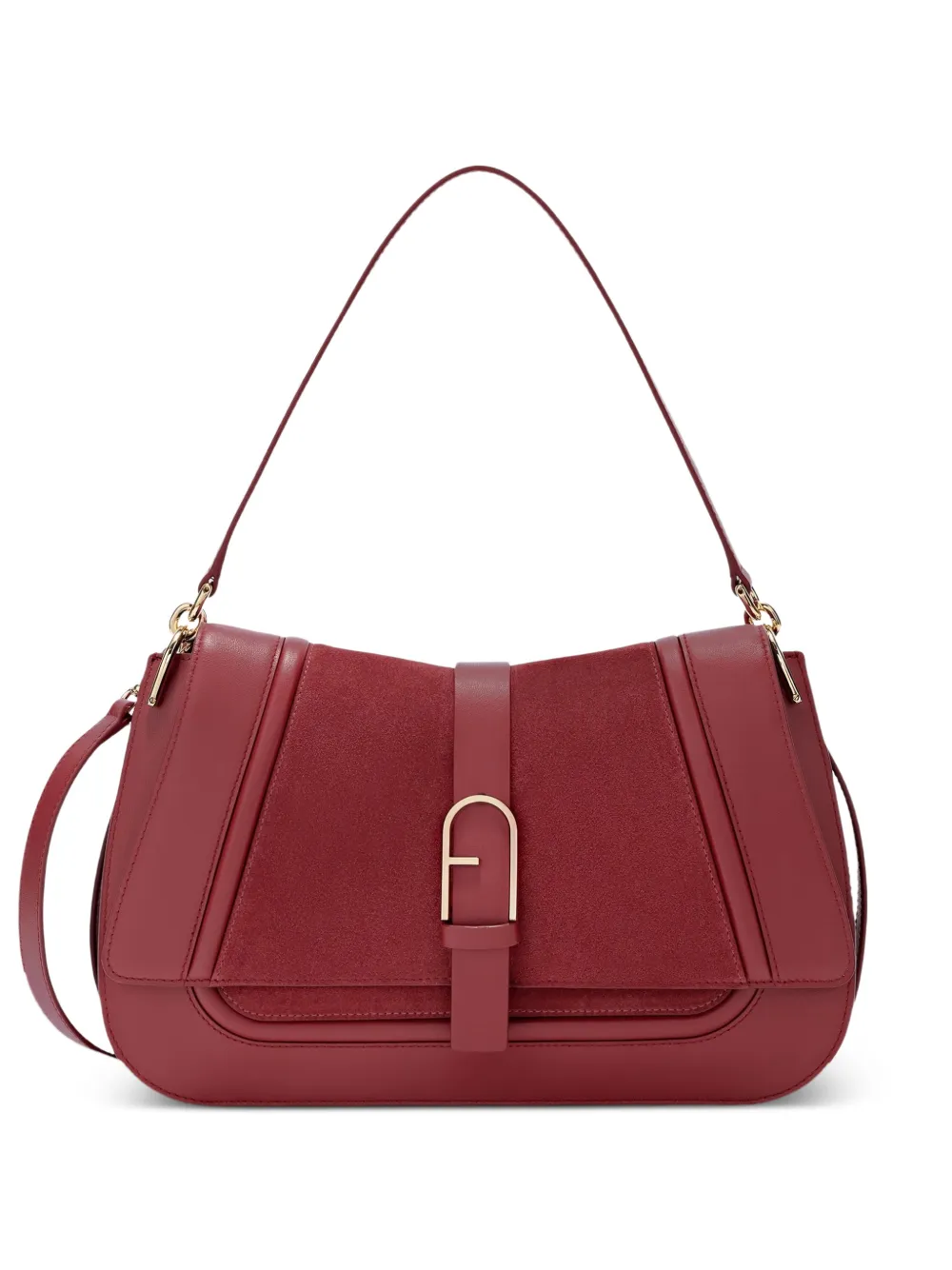 Furla top handle leather tote - Red