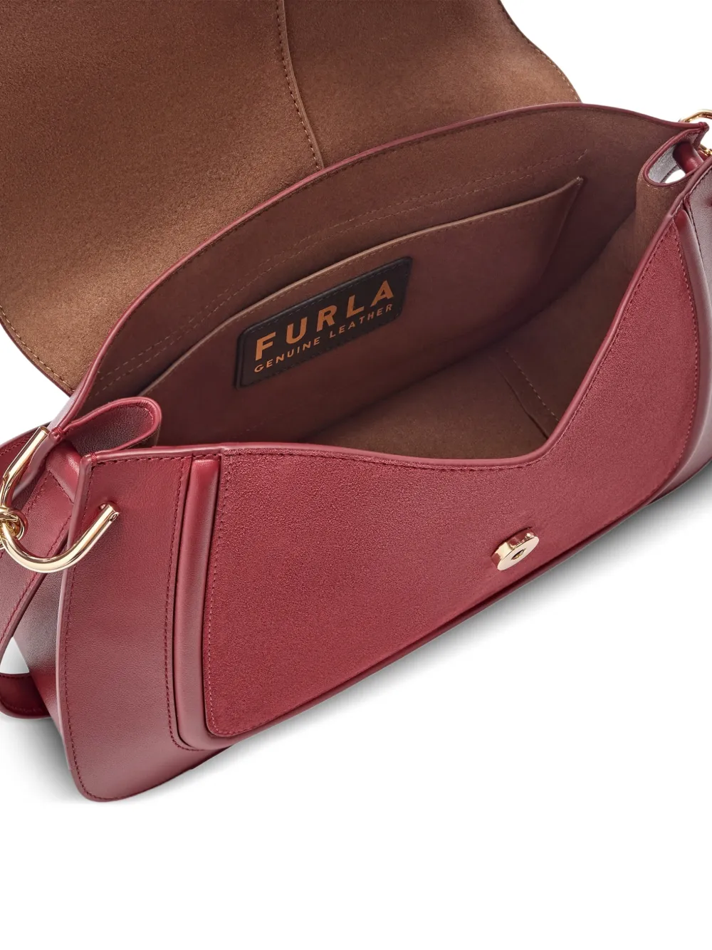 Furla Leren shopper met handgreep Rood