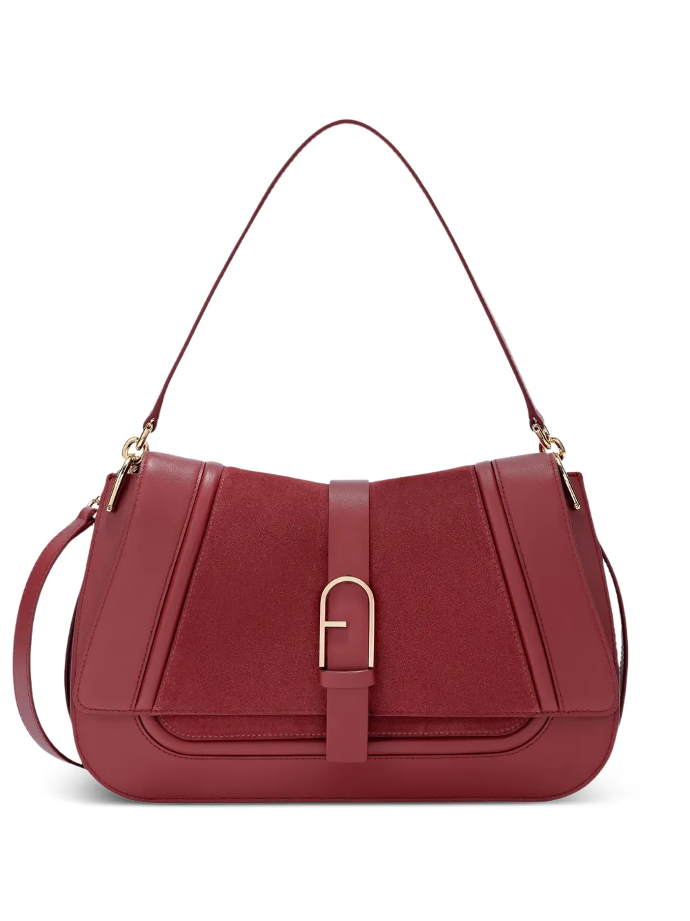 Furla top handle leather tote - Red