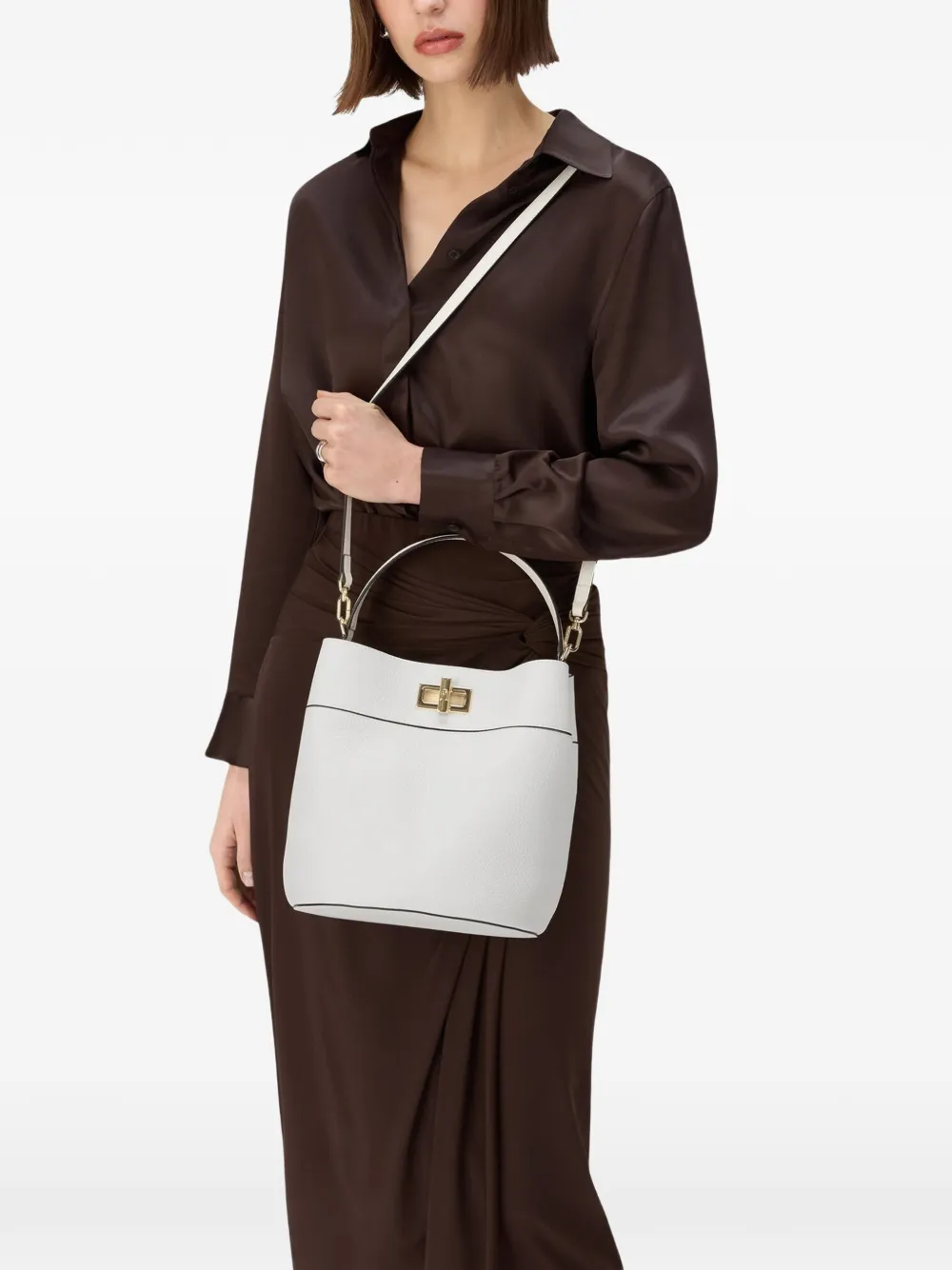Furla Kleine Amelia bucket-tas Wit
