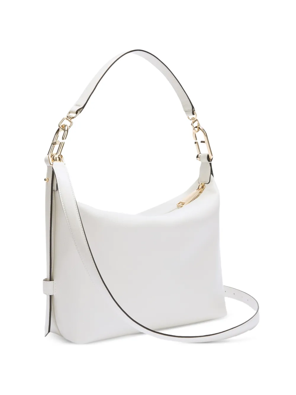 Furla Tonie leren schoudertas met textuur Wit