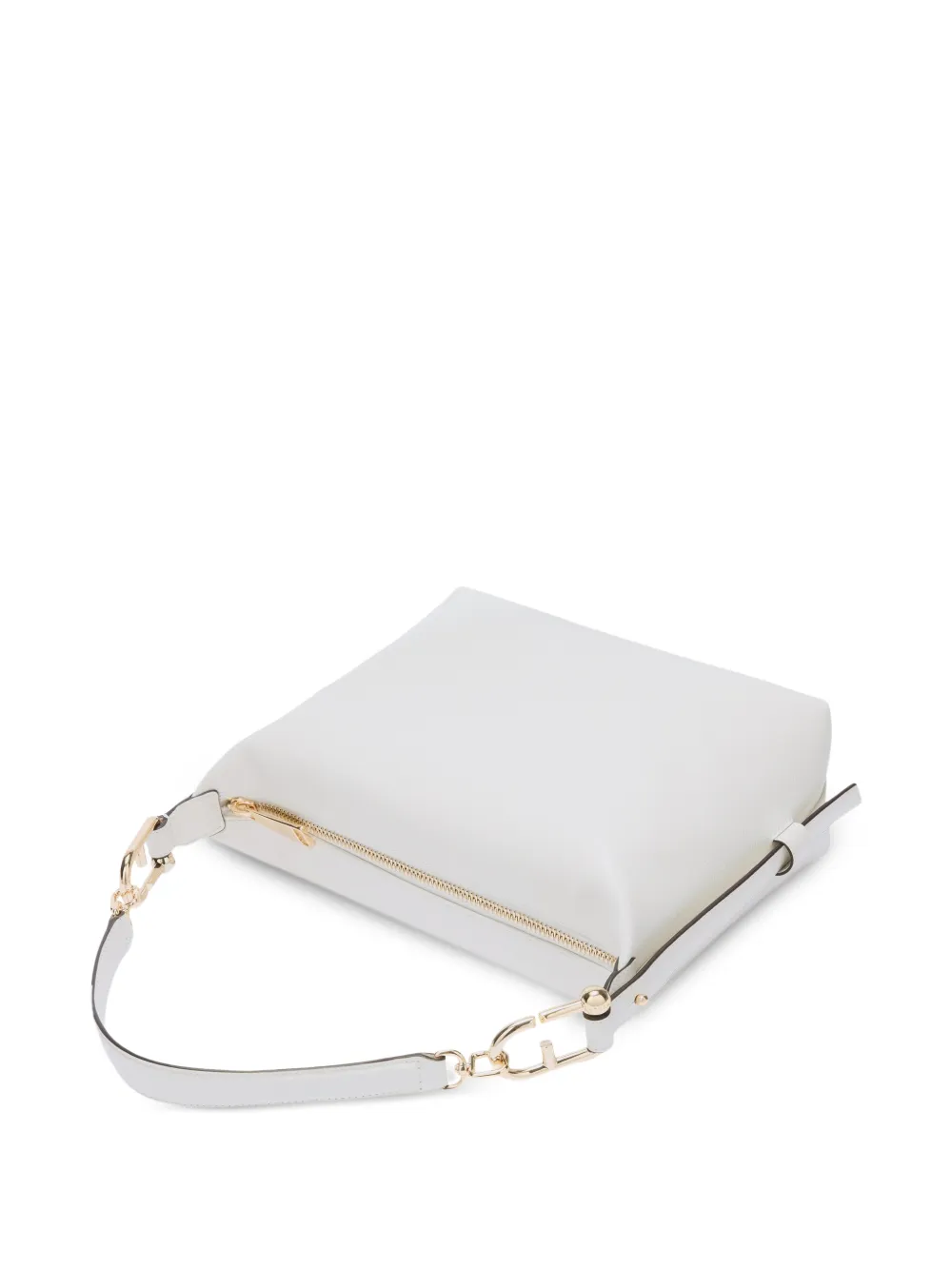 Furla Tonie leren schoudertas met textuur Wit
