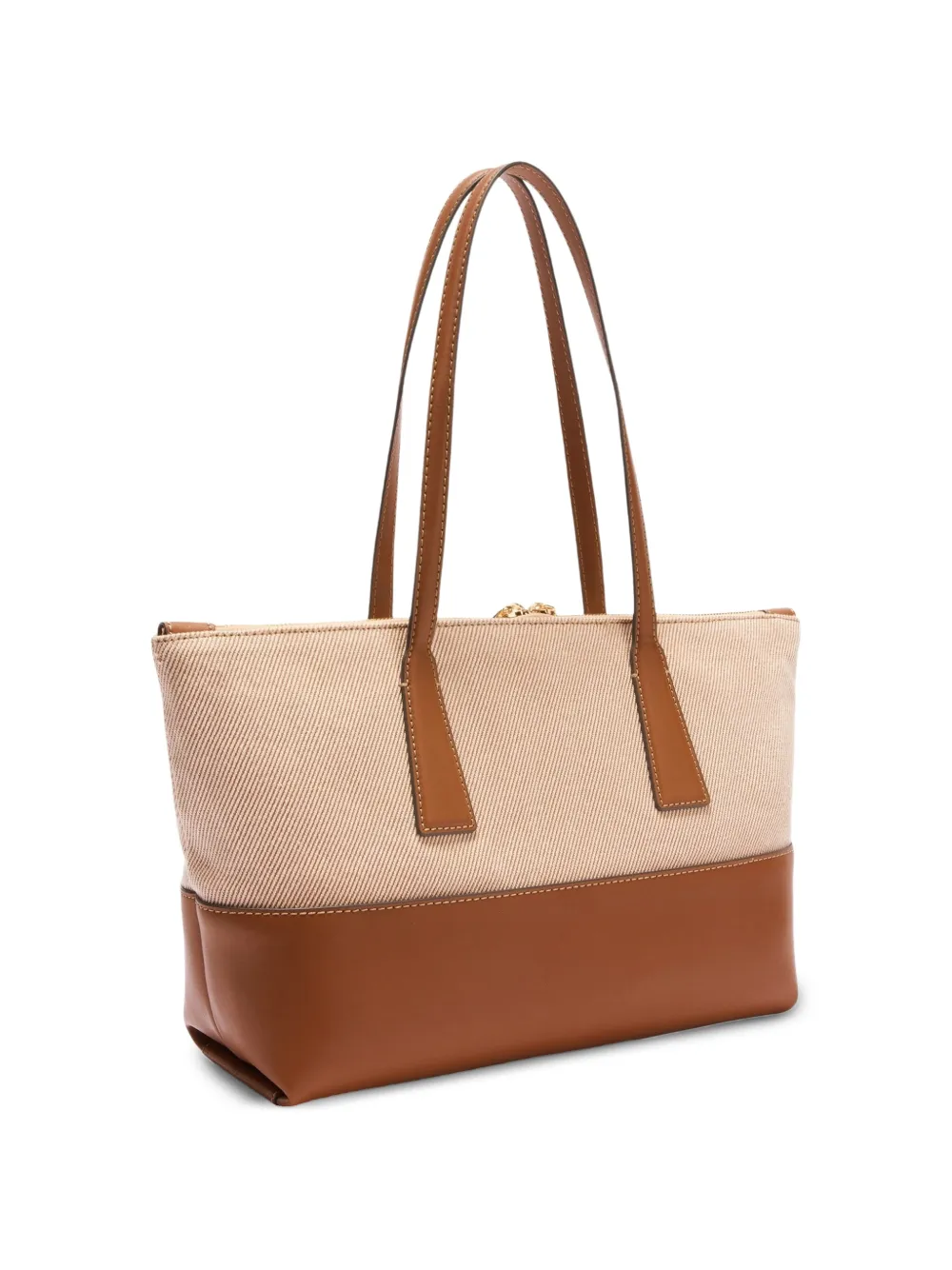 Furla Olivia M shopper met vlakken en handvat Bruin