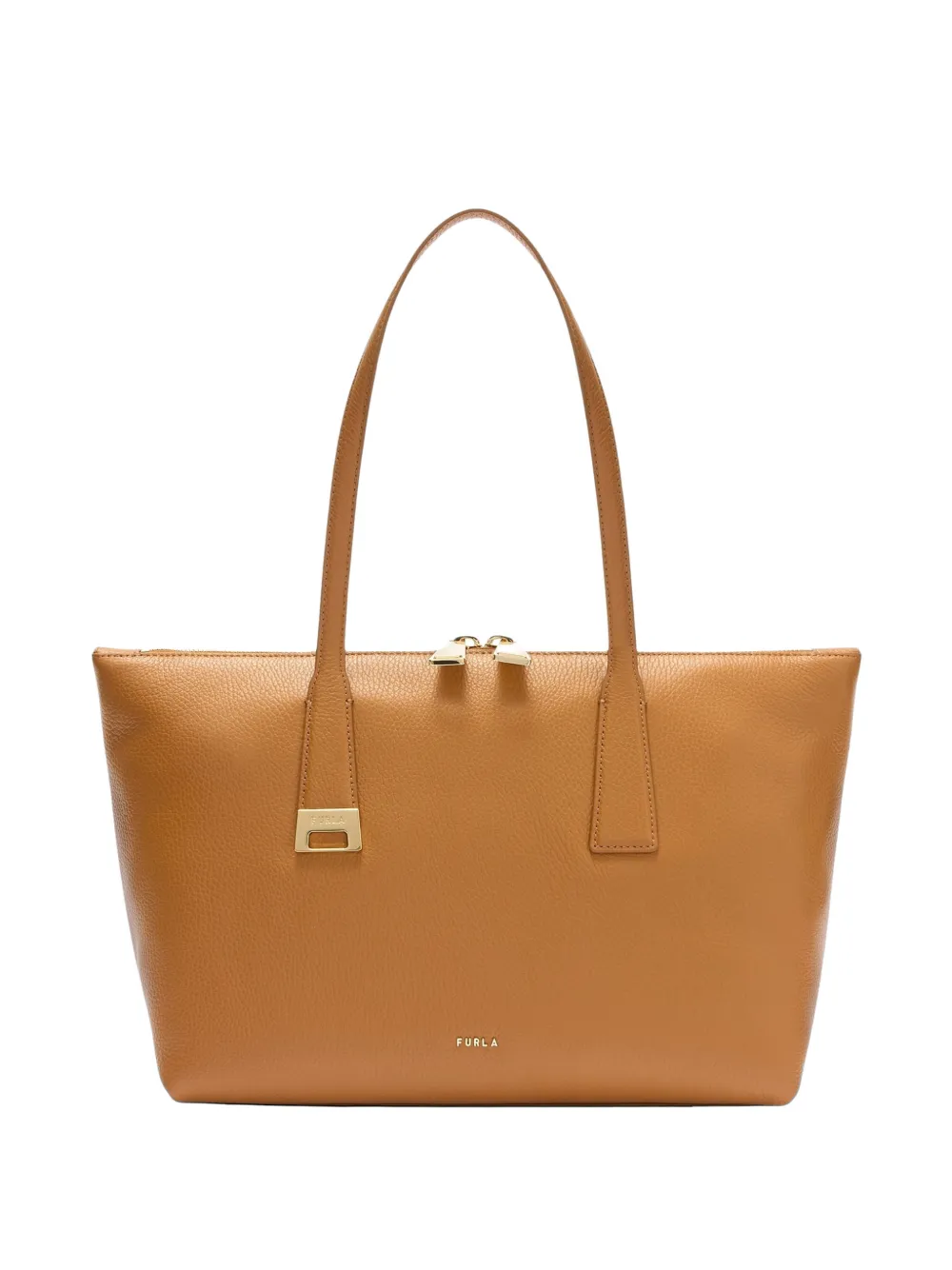 Furla Olivia calf leather tote bag - Brown