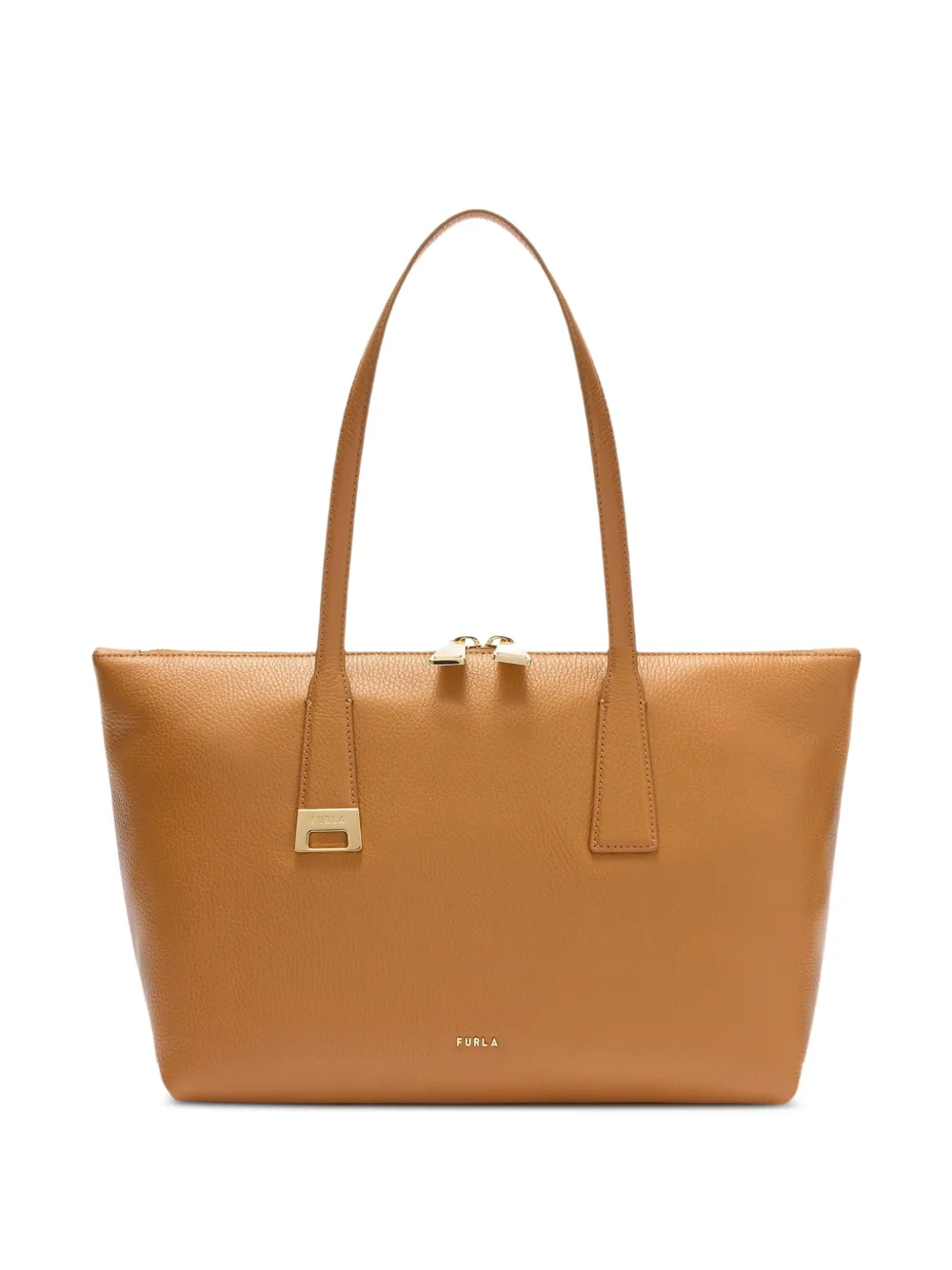 Furla Olivia calf leather tote bag - Marrone