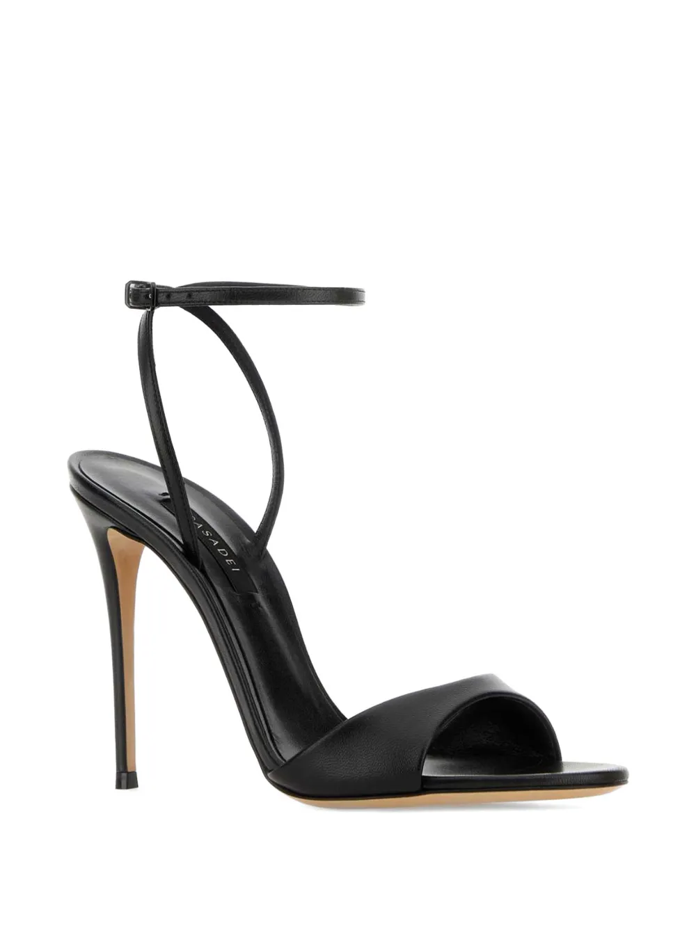 Casadei Minorca leren sandalen Zwart
