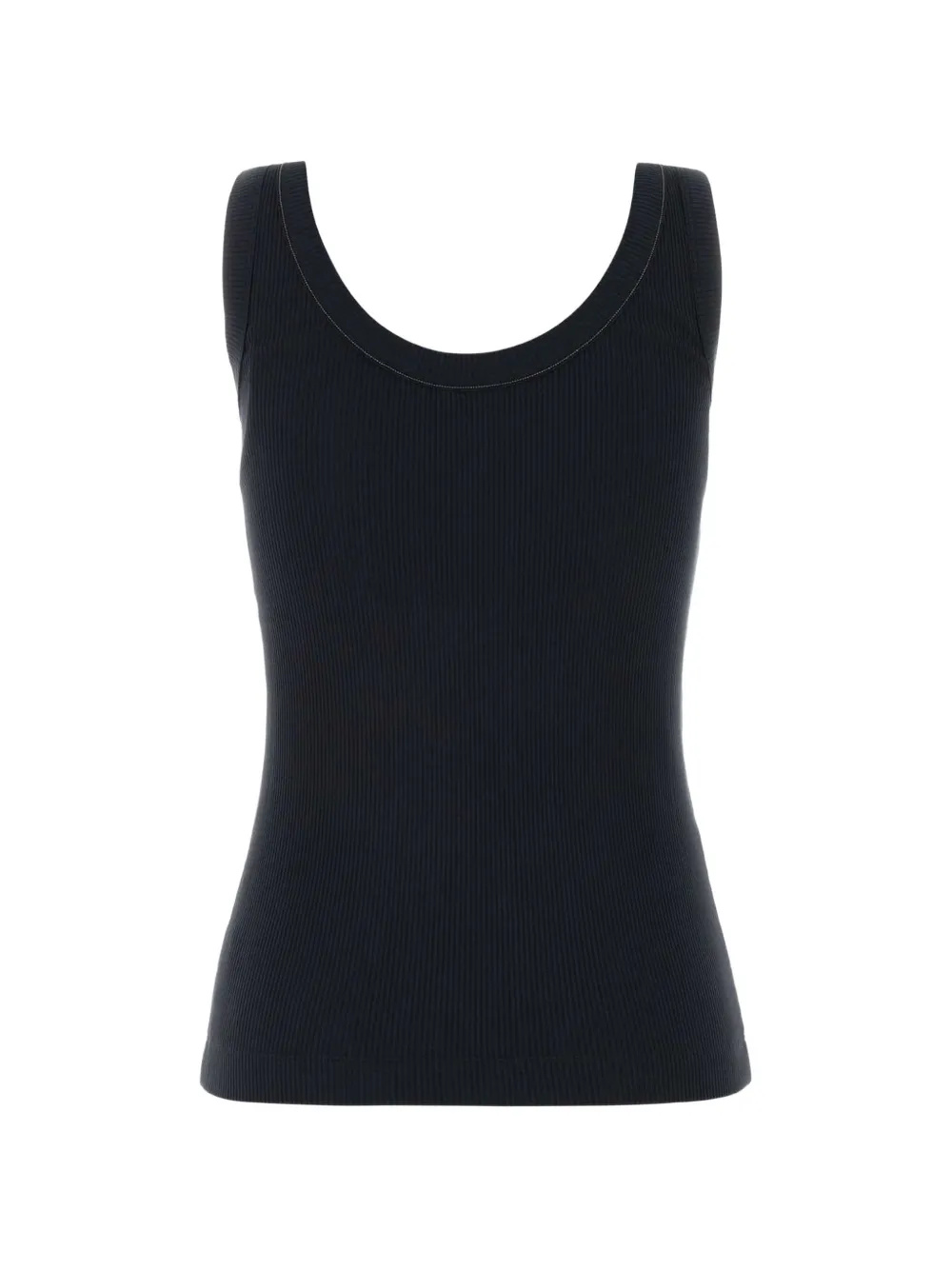 Brunello Cucinelli Tanktop verfraaid met ketting Blauw