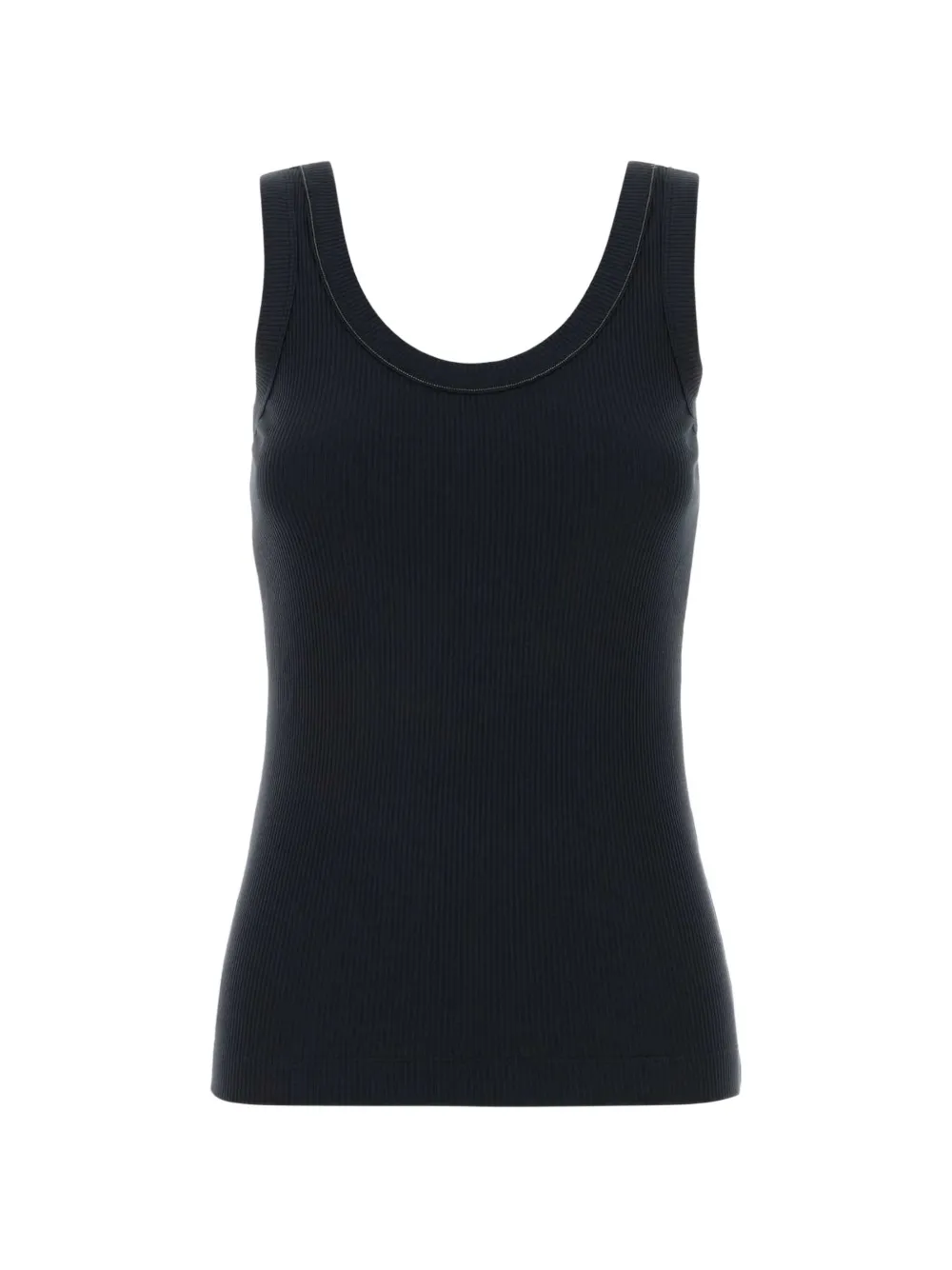 Brunello Cucinelli chain-embellishment tank top - Blu