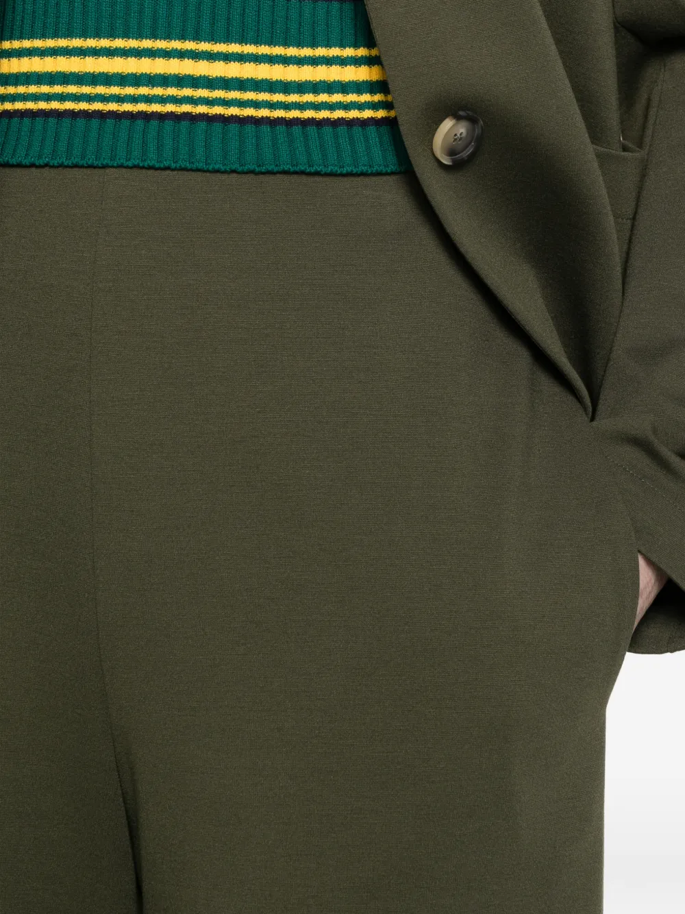 Harris Wharf London Broek met elastische tailleband Groen