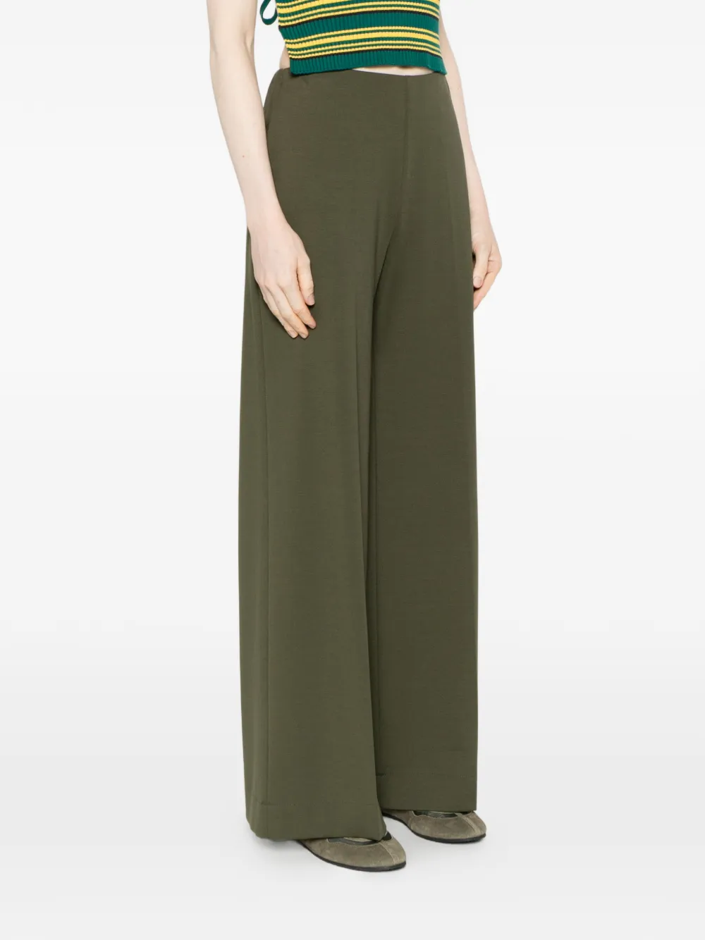 Harris Wharf London Broek met elastische tailleband Groen