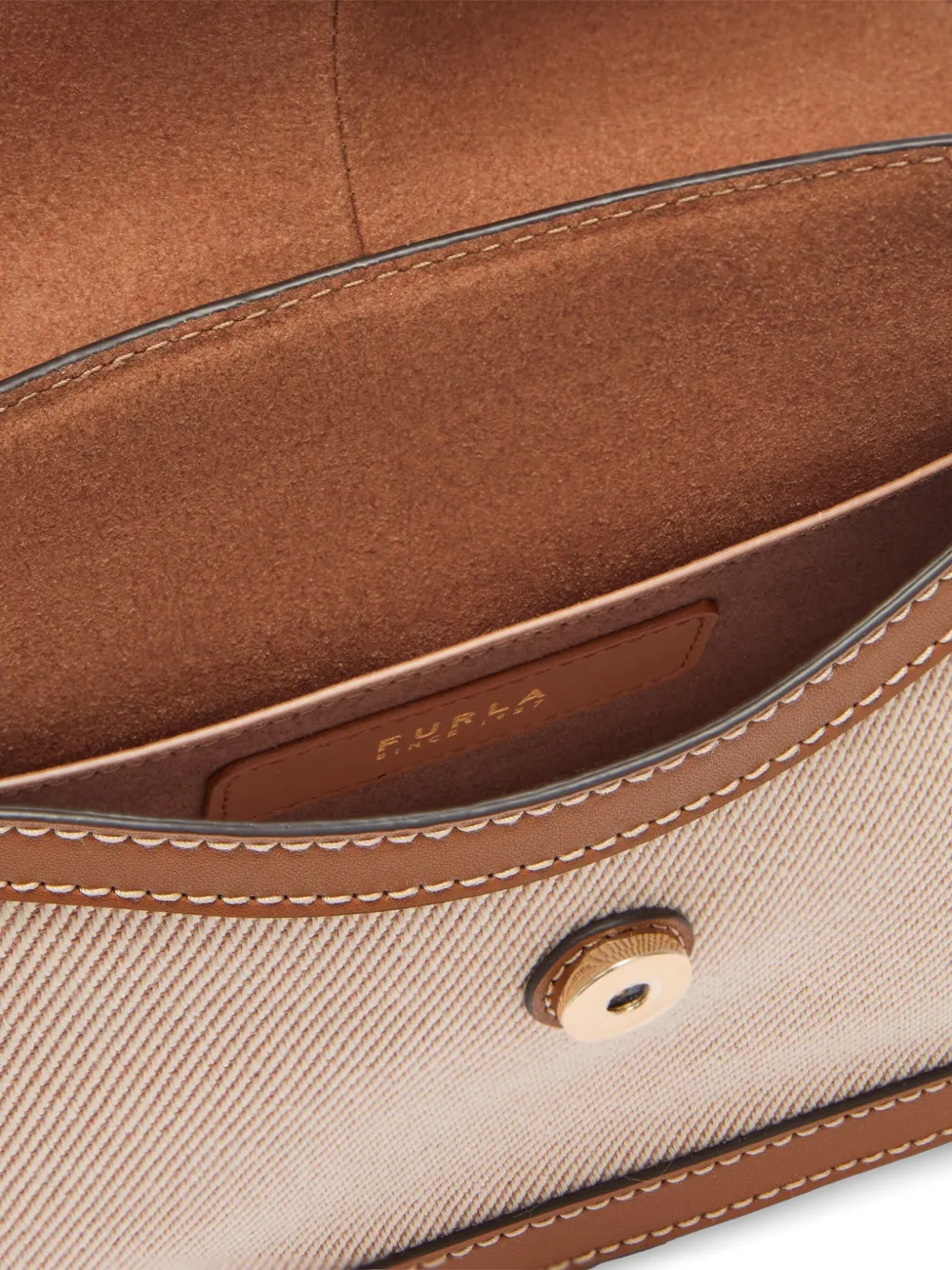 Furla Flow shopper met handgreep Beige
