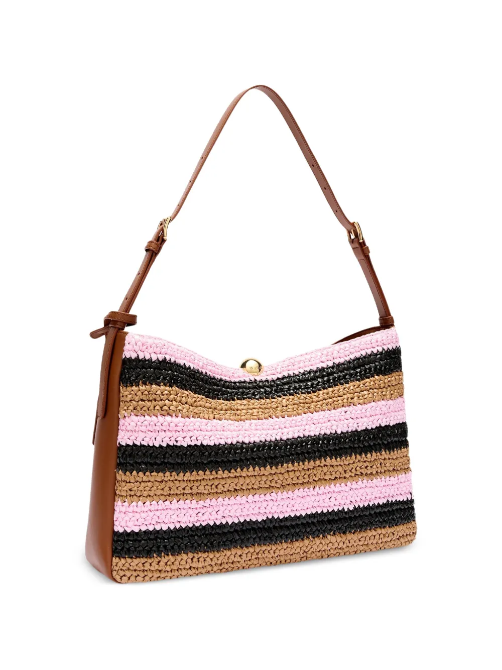 Furla Gestreepte schoudertas Bruin