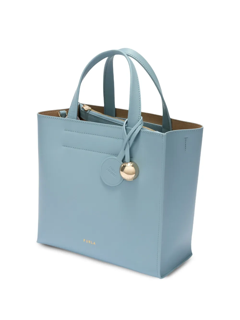 Furla Kleine Divide It shopper Blauw