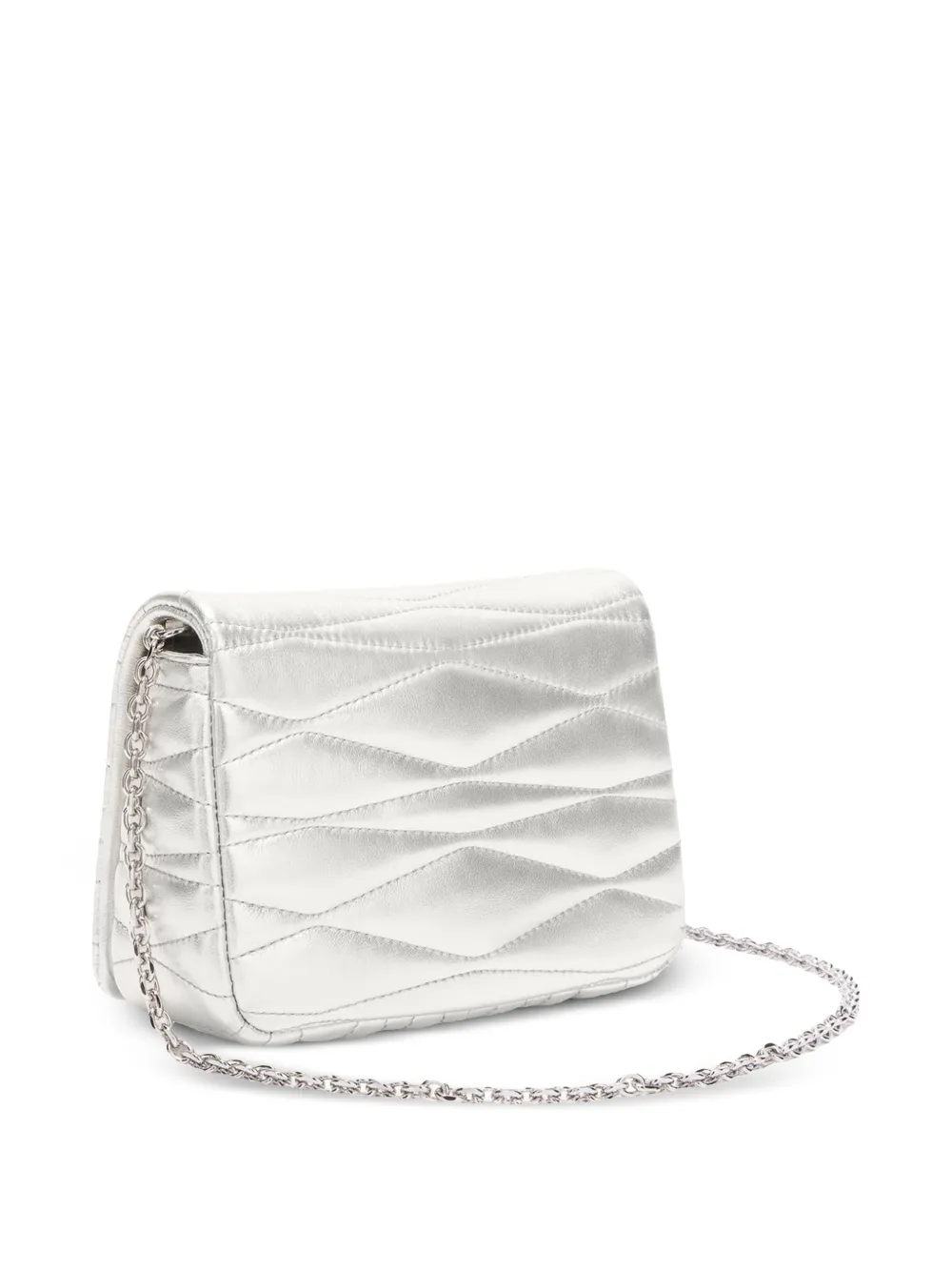 Furla Gevoerde mini schoudertas Zilver