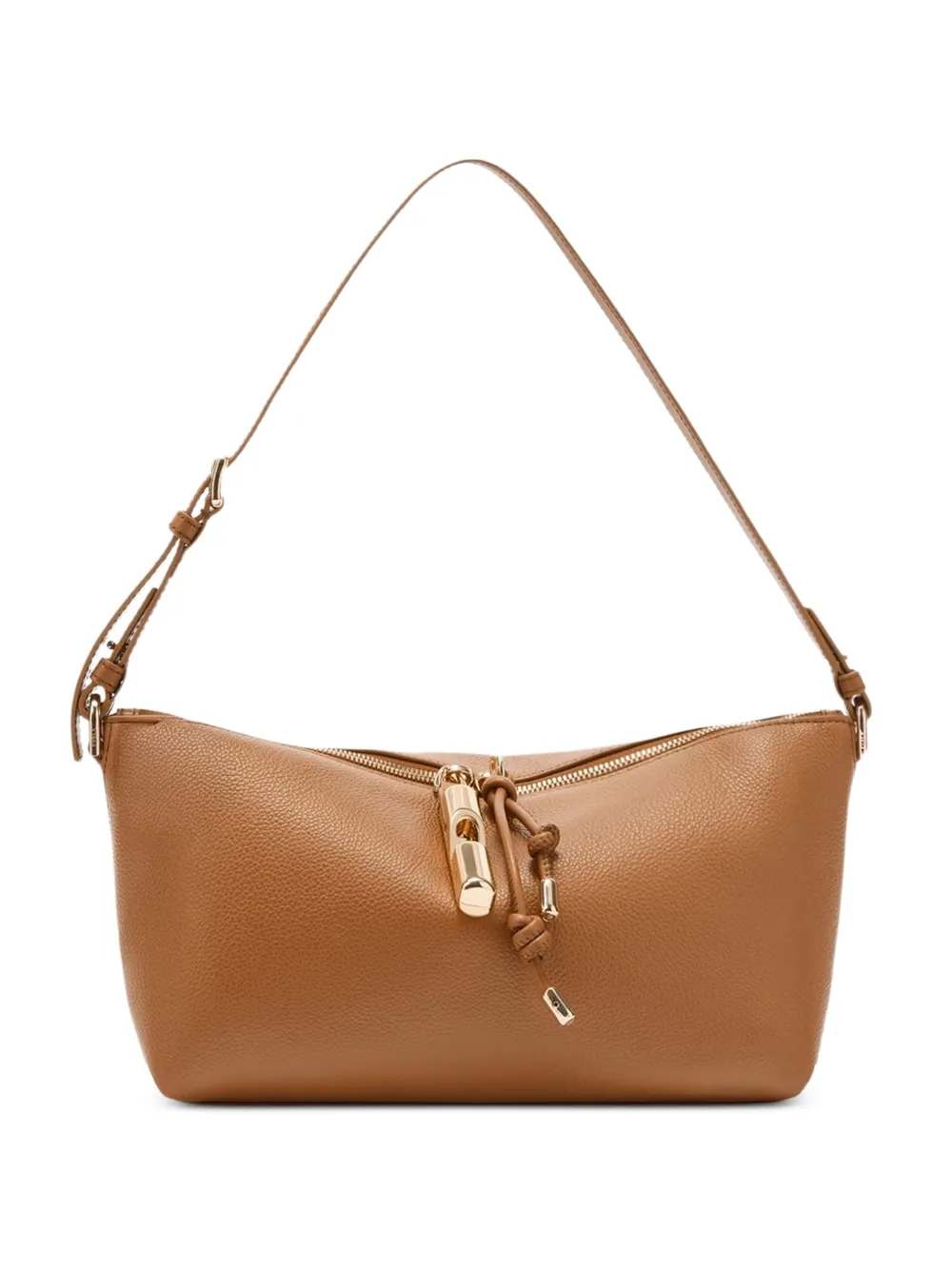 Furla Borsa a spalla Debby con zip - Marrone