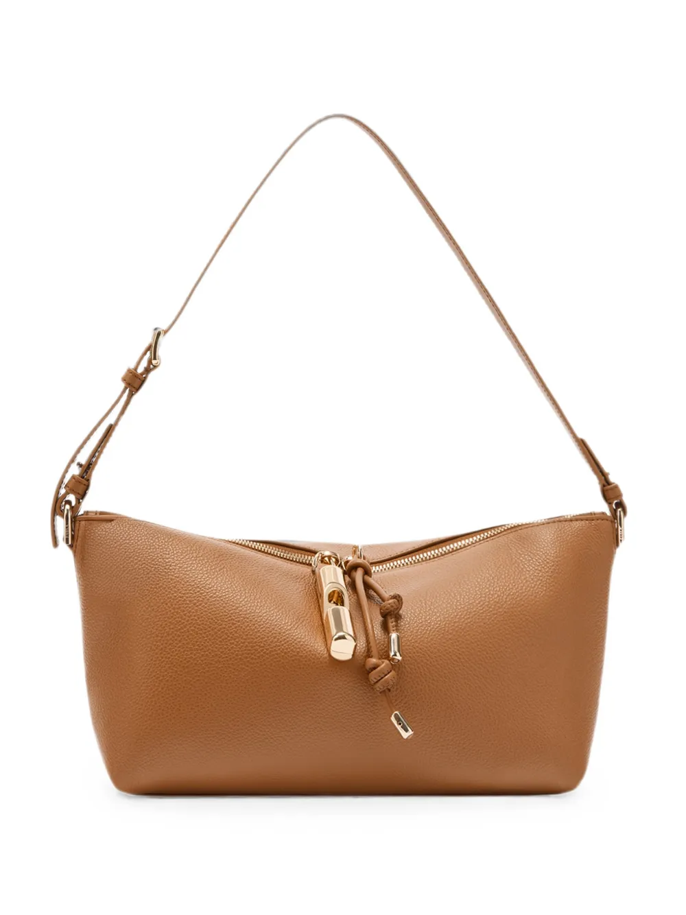 Furla Borsa a spalla Debby con zip - Marrone