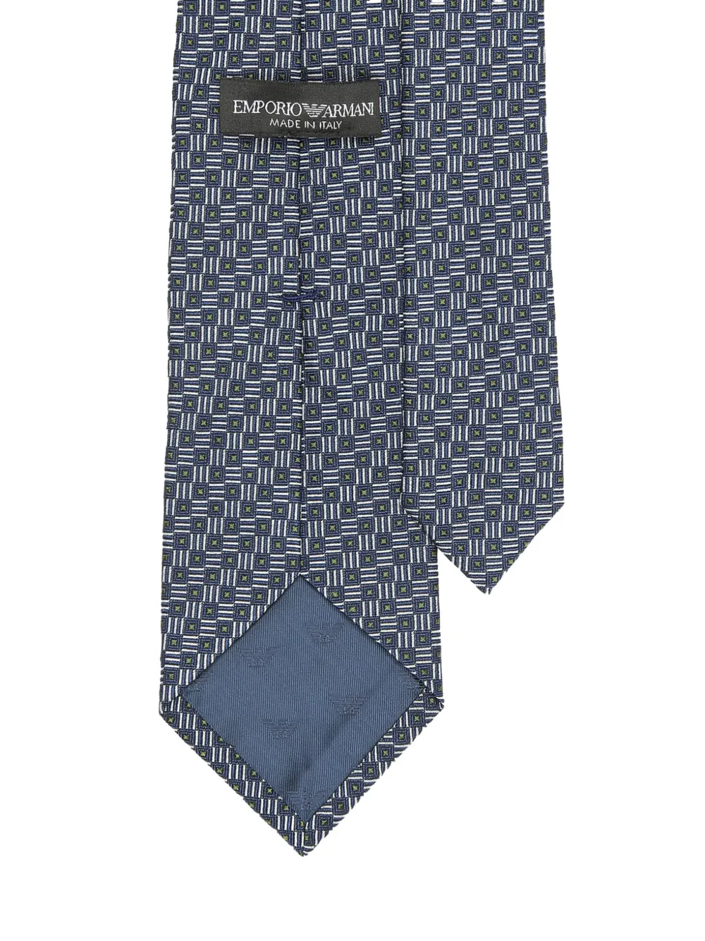 Emporio Armani Stropdas met patroon Blauw