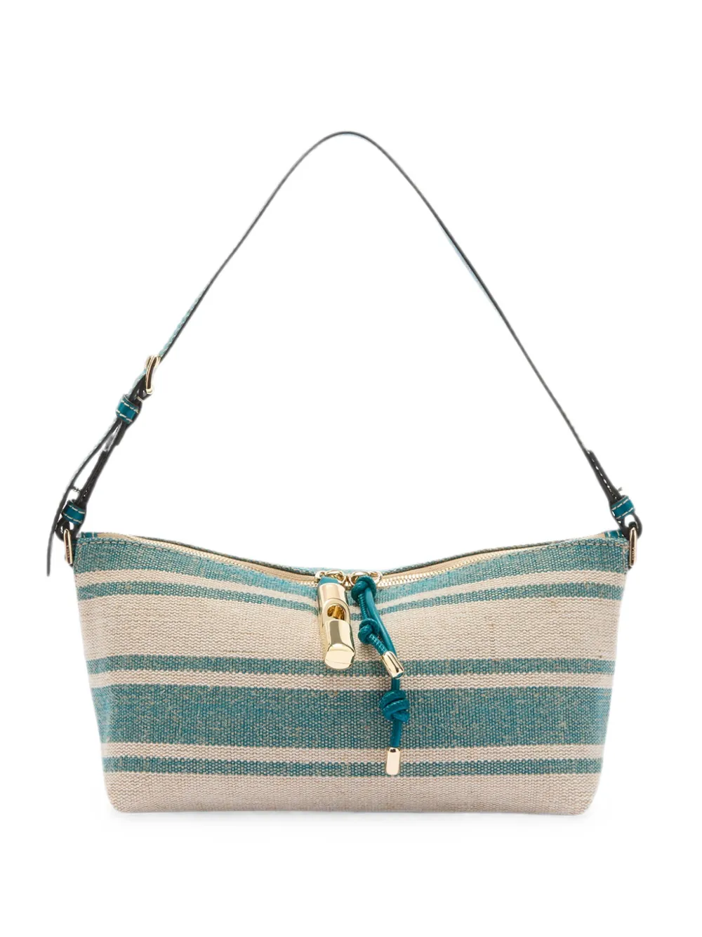 Furla Debby striped shoulder bag - Blu