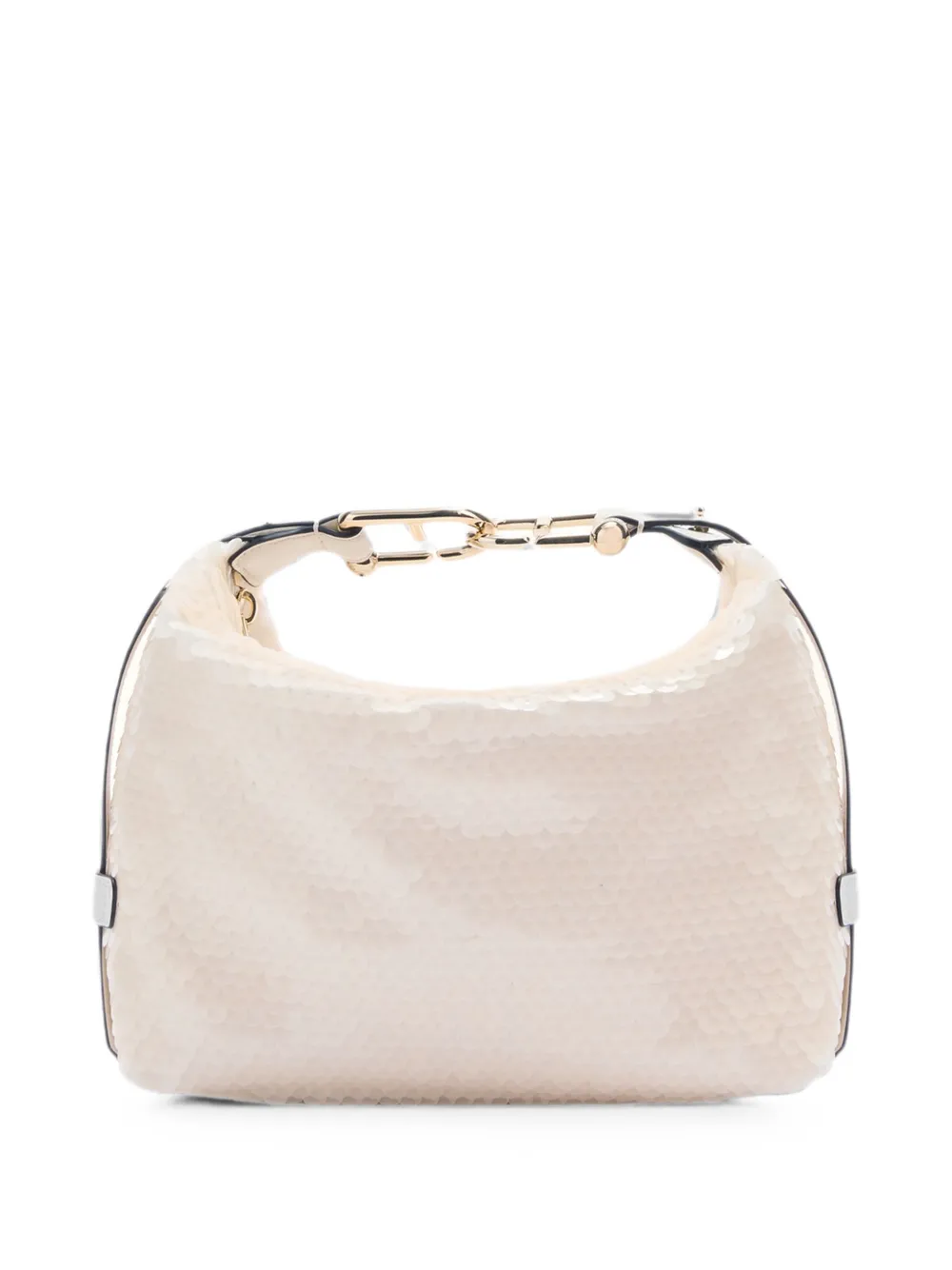 Furla Toni schoudertas met pailletten Beige