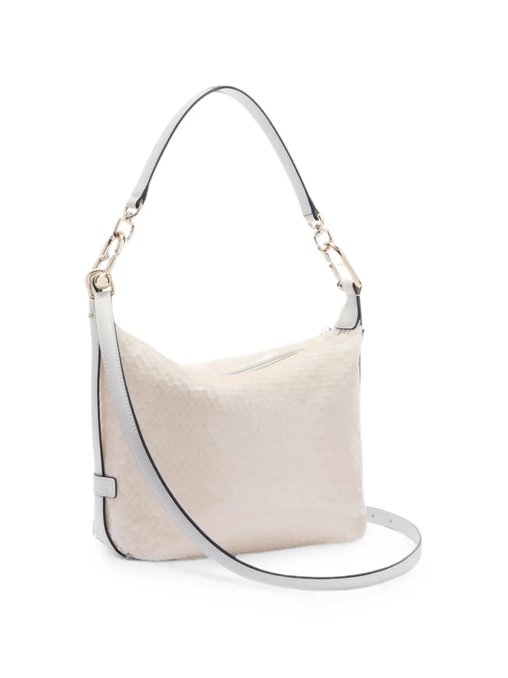 Furla Toni schoudertas met pailletten Beige