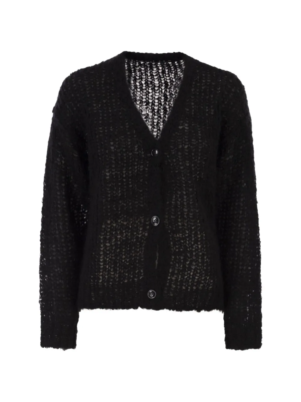 Weekend Max Mara textured V-neck cardigan - Schwarz
