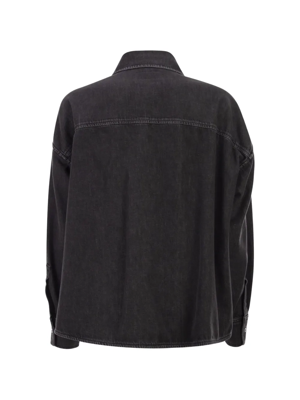 Weekend Max Mara Oversized Pocket Denim Shirt - Black 