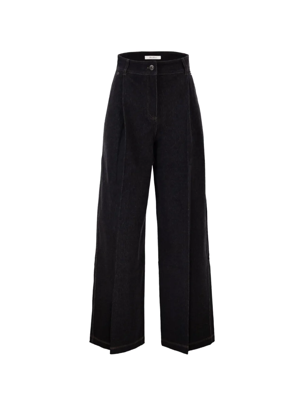 Max Mara five-pockets wide-leg jeans - Nero
