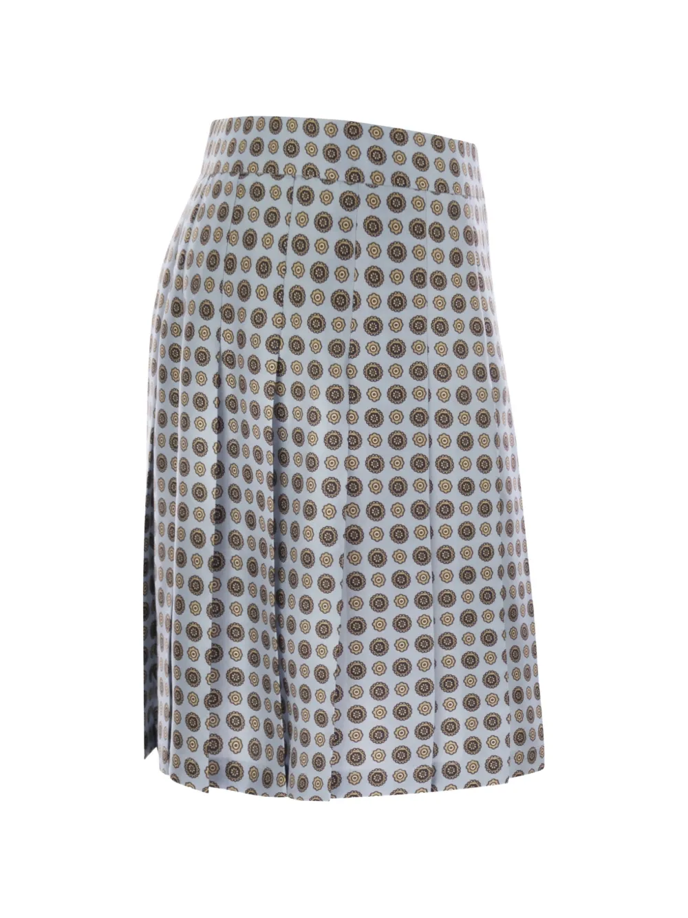 Max Mara Madison zijden plooirok Blauw