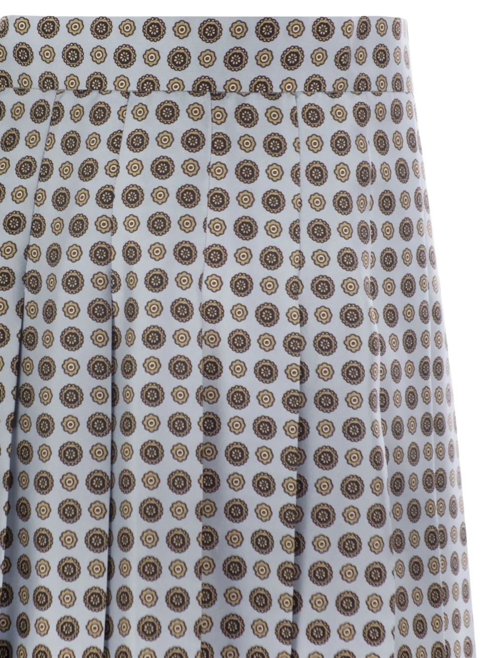 Max Mara Madison zijden plooirok Blauw